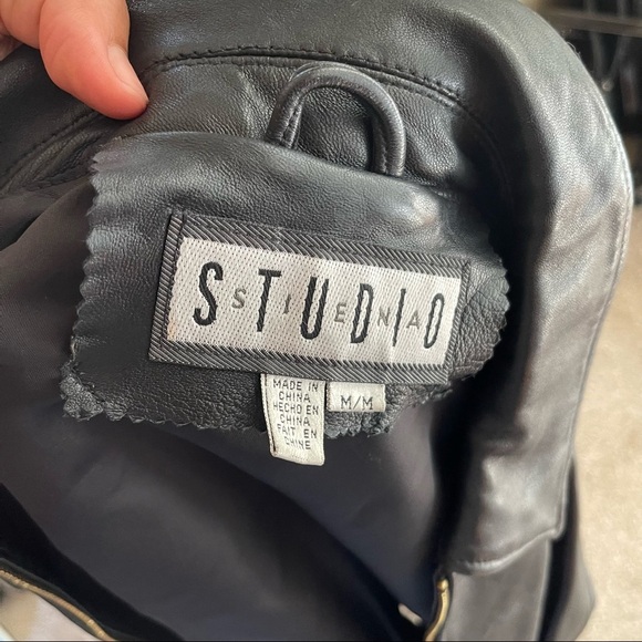 Siena Studio Black Zip UP‎ Leather Jacket Size: M - Picture 7 of 10